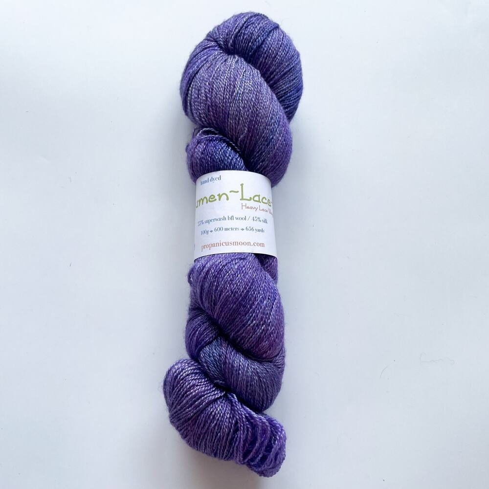 New Lumen-Lace Heavy Lace Weight Wool and Silk Fibers 100g The Gift of Purple